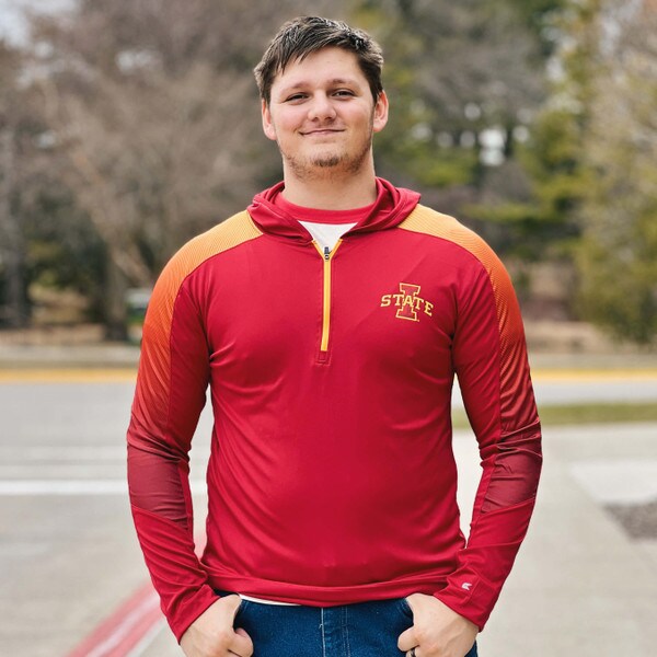 Colosseum I-State Cardinal Hooded 1/4-Zip Long Sleeve